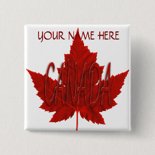 Canada Souvenir Buttons Personalised Canada Button