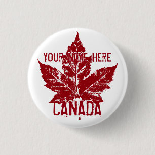 Canada Souvenir Buttons Personalised Canada Button