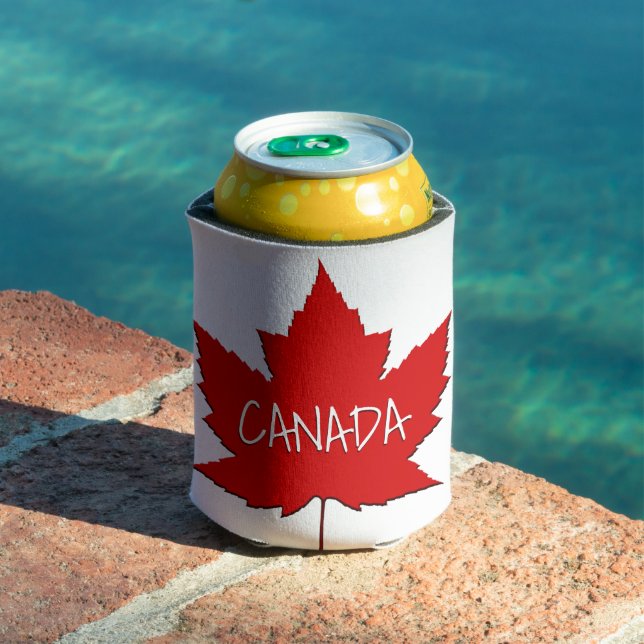 Canada Souvenir Can Cooler Personalised  Insulator (In Situ Pool)