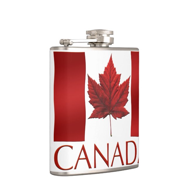 Canada Souvenir Flask Canada Flag Drink Flask Gift (Right)