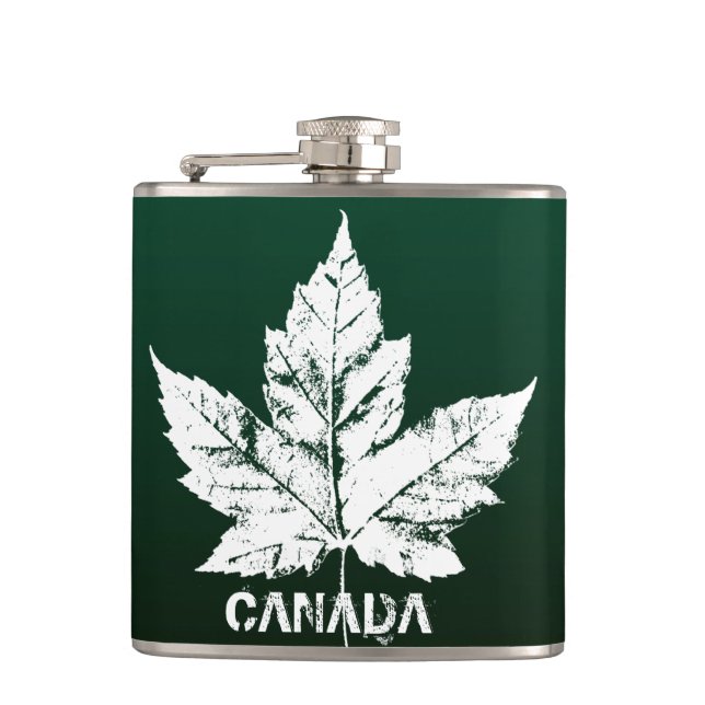 Canada Souvenir Flask Custom Canada Drink Flask (Front)
