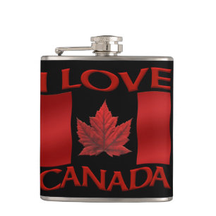 Canada Souvenir Flask I Love Canada Flasks Gifts