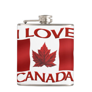 Canada Souvenir Flask I Love Canada Flasks Gifts