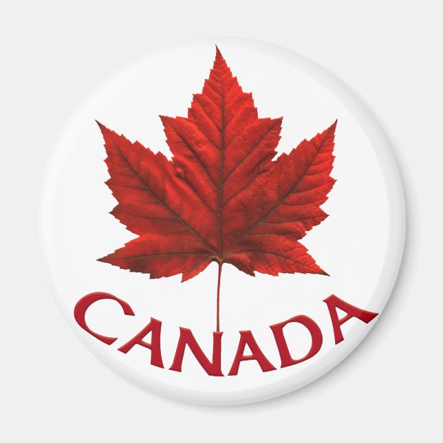 Canada Souvenir Fridge Magnet Canada Maple Leaf (Front)