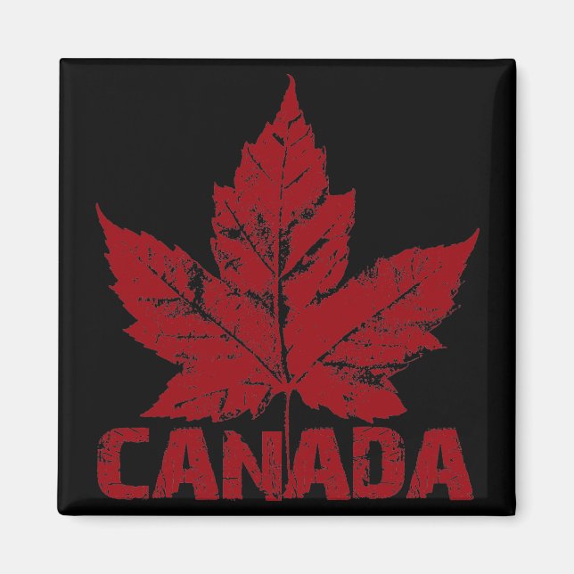Canada Souvenir Fridge Magnet Canada Maple Leaf (Front)