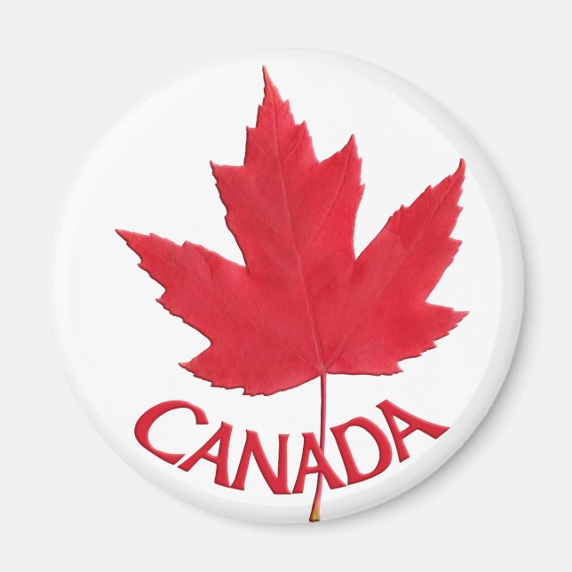 Canada Souvenir Fridge Magnet Canada Maple Leaf (Front)