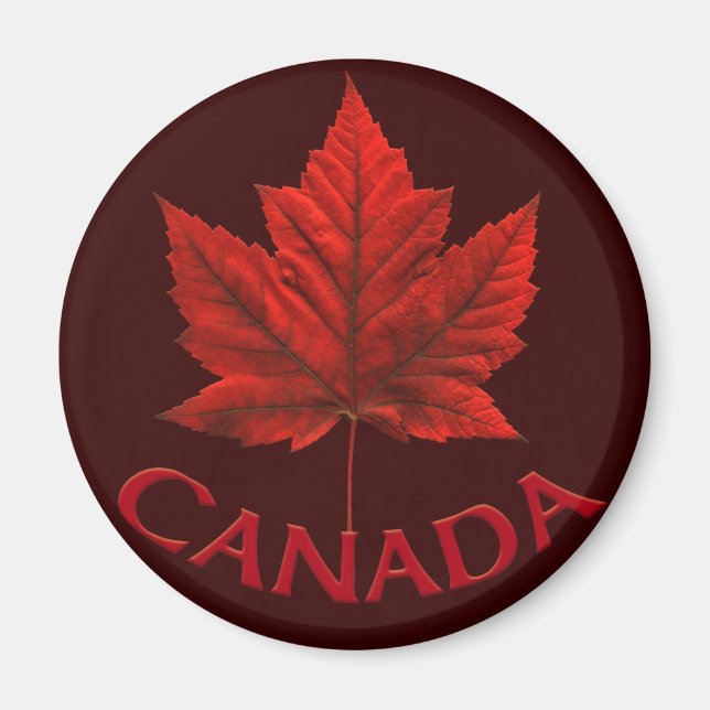 Canada Souvenir Fridge Magnet Canada Maple Leaf (Front)
