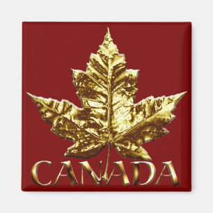 Canada Souvenir Fridge Magnet Gold Canada Gift