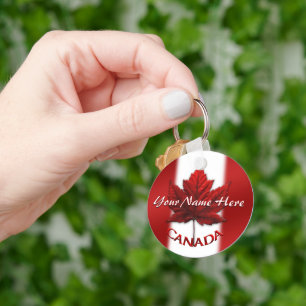 Canada Souvenir Key Chain Personalised Canada Gift
