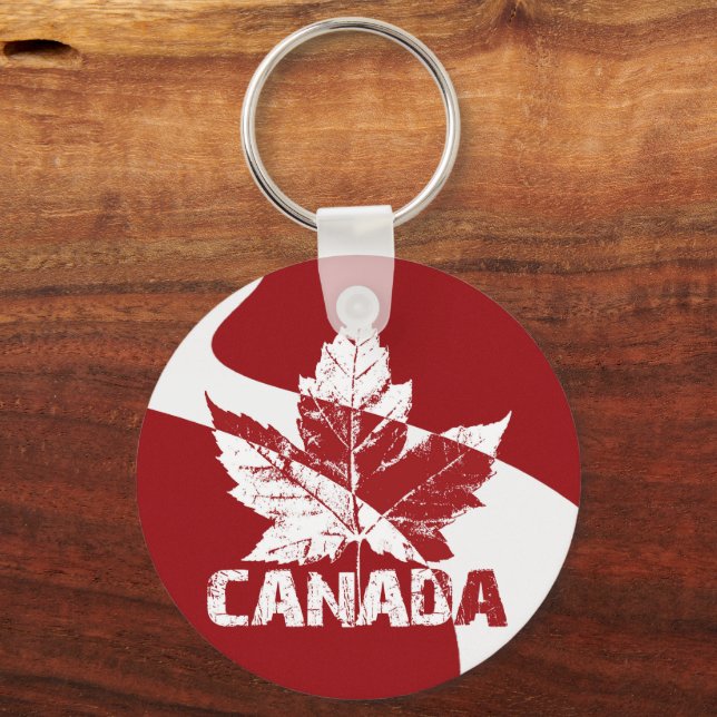 Canada Souvenir Key Chain Personalised Canada Gift (Front)