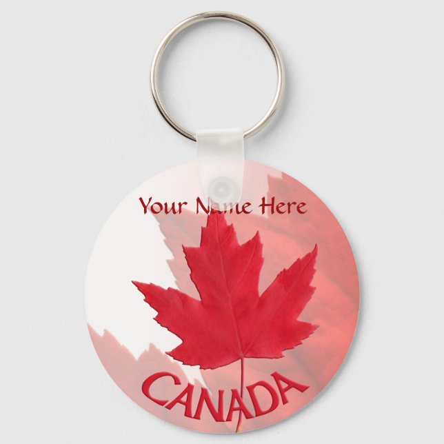 Canada Souvenir Key Chains & Canada Flag Key Chain (Front)