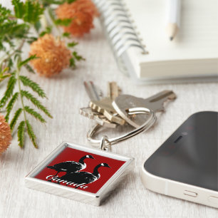 Canada Souvenir Keychain Canada Geese Keepsake