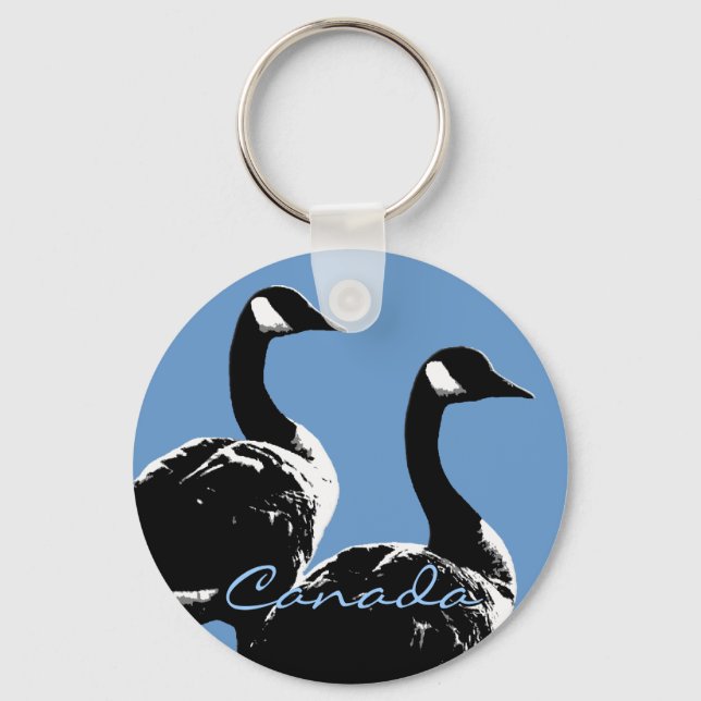 Canada Souvenir Keychain Canada Geese Keepsake (Front)