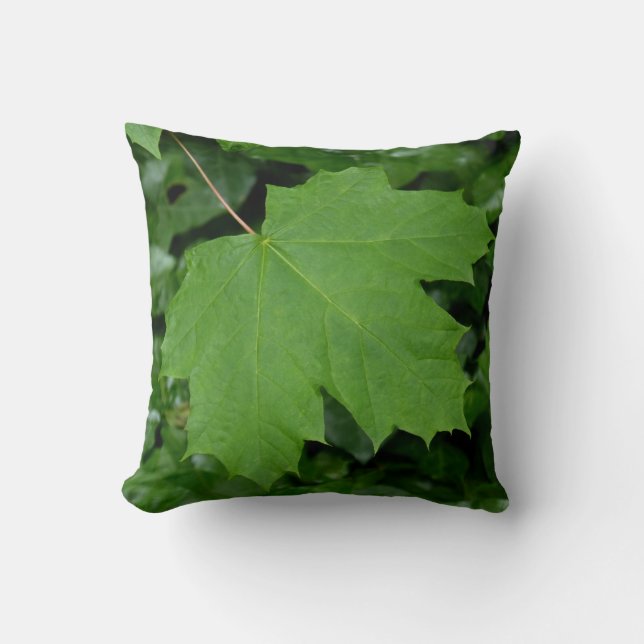 Canada Souvenir Pillow Maple Leaf Throw Pillow (Front)
