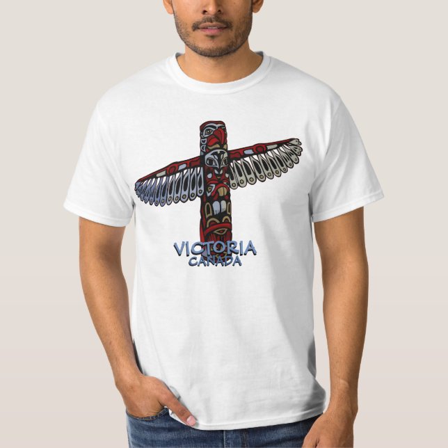 Canada Souvenir Shirt Personalise Totem Pole Shirt (Front)