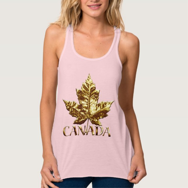 Canada Souvenir Tank Top Gold Medal Womens Canada (Front)