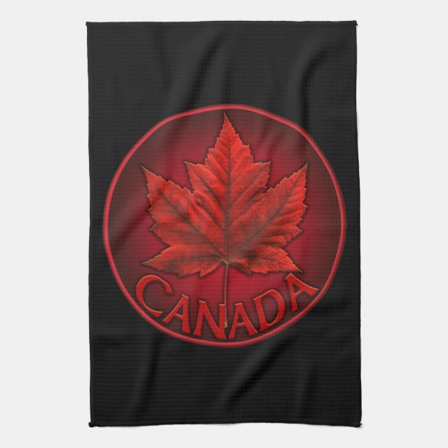Canada Souvenir Towel Canadian Tea Towel Decor (Vertical)