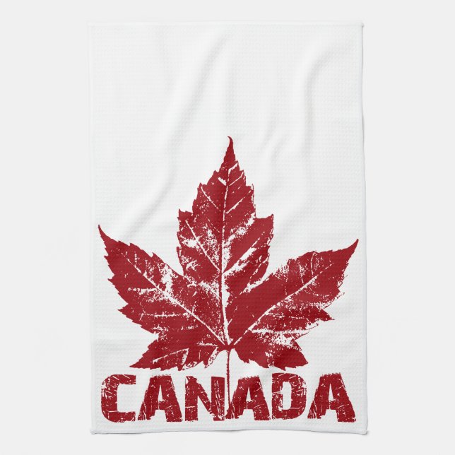 Canada Souvenir Towel Canadian Tea Towel Decor (Vertical)