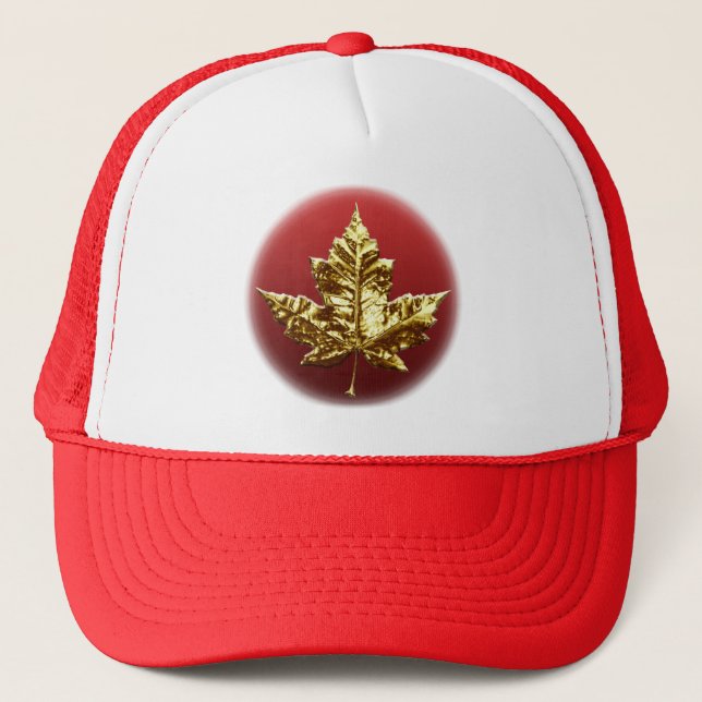 Canada Souvenir Trucker Cap Maple Leaf Canada Caps (Front)