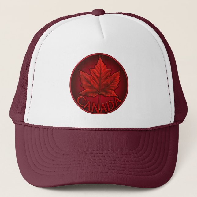 Canada Souvenir Trucker Cap Maple Leaf Canada Caps (Front)