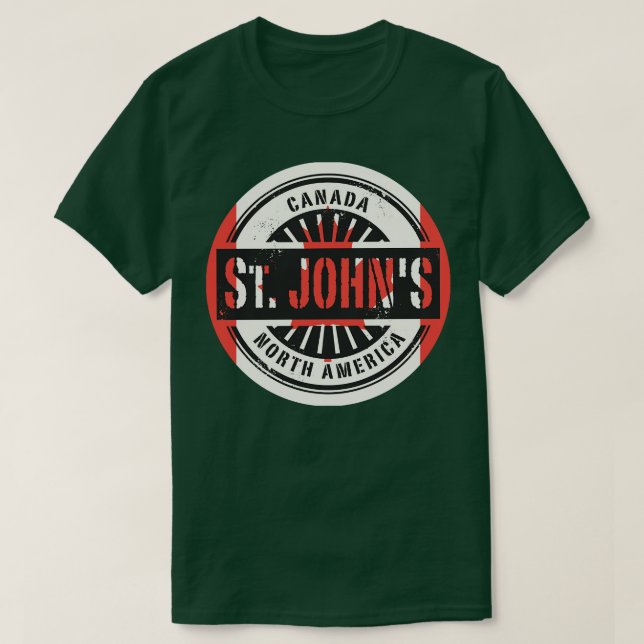 Canada St Johns T-Shirt (Design Front)