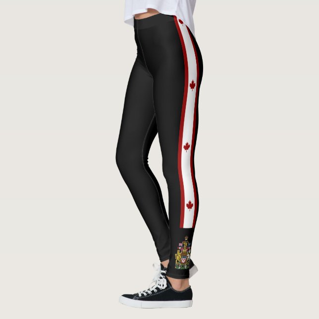 Canada stripes flag leggings (Left)
