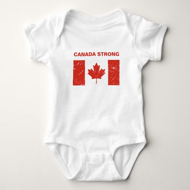 Canada Strong Baby Bodysuit (Front)