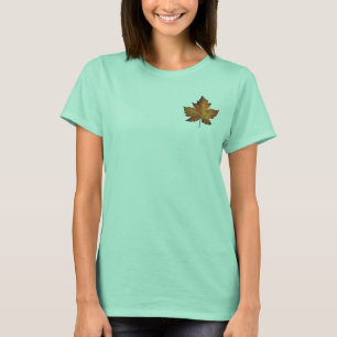 Canada Sweatshirt Gold Maple Leaf Women's Shirt