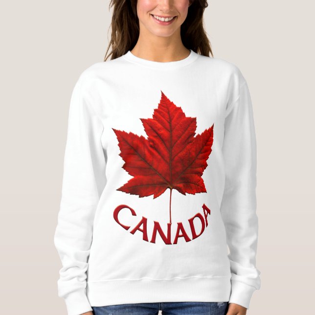 Canada Sweatshirt Women's Canada Shirts Customise (Front)
