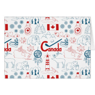 Canada Symbols Pattern