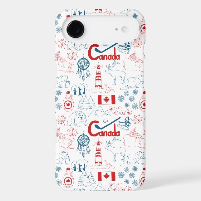 Canada | Symbols Pattern Case-Mate iPhone Case (Back)