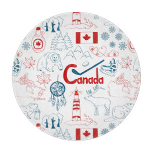 Canada   Symbols Pattern Cutting Board