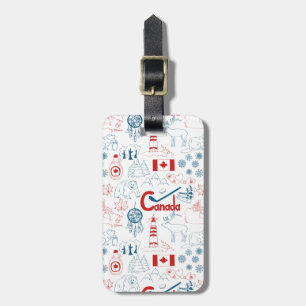 Canada   Symbols Pattern Luggage Tag