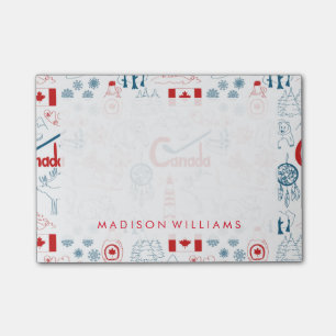 Canada   Symbols Pattern Post-it Notes