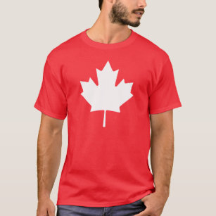 Canada T Shirt   Canadian Flag White Maple Leaf