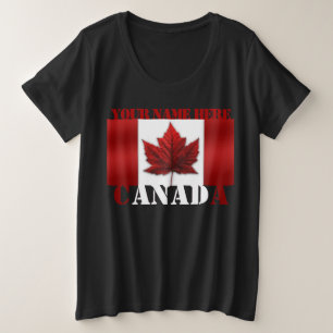 Canada T-shirt Personalised Plus Size Canada Shirt