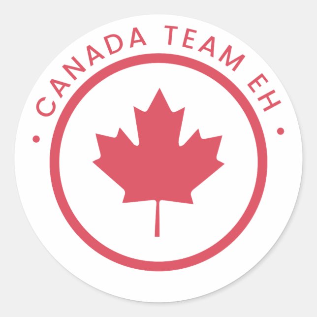 Canada Team Eh Sticker (Front)