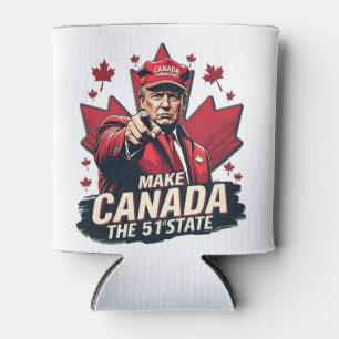 Canada the 51st State Trump Canadian Can Cooler