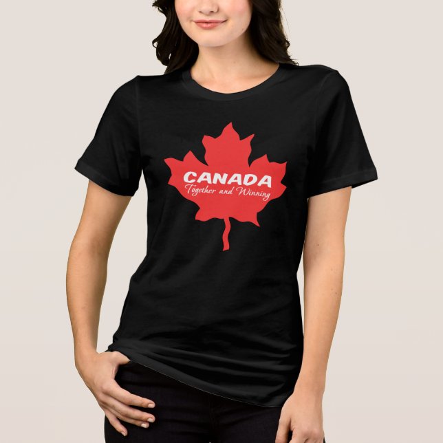 Canada Together and Winning Tri-Blend Shirt (Front)