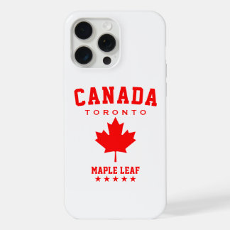 Canada Toronto Maple Leaf Retro Patriotic iPhone 15 Pro Max Case