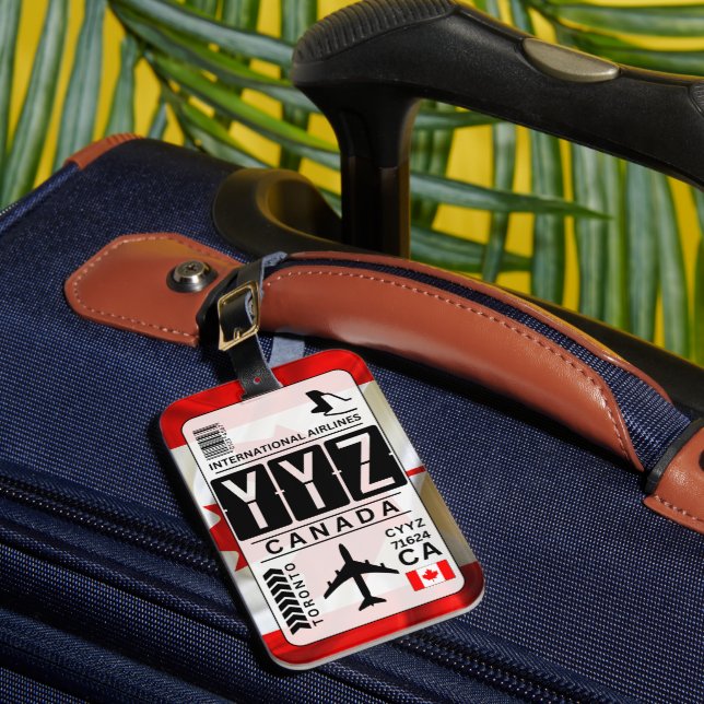 Canada Toronto YYZ Luggage Tag (Front Insitu 1)