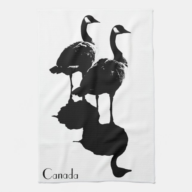 Canada Towel Personalised Canada Goose Tea Towel (Vertical)