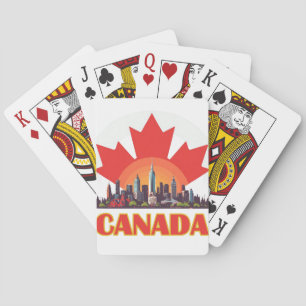 Canada Travel Keepsake For Destination Playing Cards