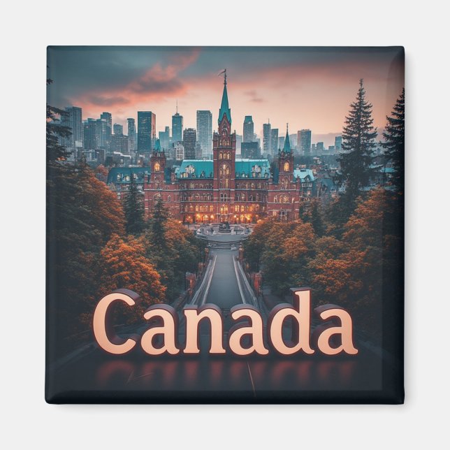 Canada Travel Milestone Keepsake For Explorers Magnet (Front)