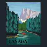Canada Travel Poster<br><div class="desc">Retro style travel poster for Canada. There is enough room on this image for you to stick a maple leaf at the top or the bottom if you would like. I almost did myself, but then decided to leave that up to you.</div>