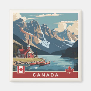 Canada Travel Poster Magnet