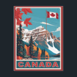 Canada Travel Poster Postcard<br><div class="desc">See my store for more Canada items.</div>