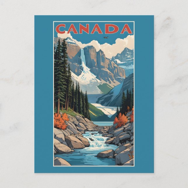 Canada Travel Poster Postcard (Front)