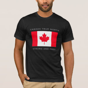 Canada True North Strong And Free. Tri-Blend Shirt