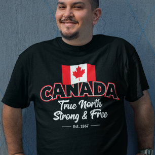 "Canada True North Strong & Free Est. 1867" T-Shirt